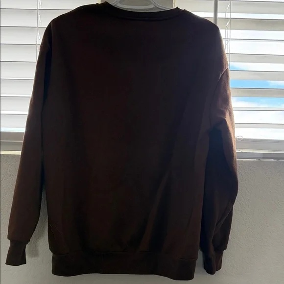 ROMWE Brown Bear Graphic Crewneck Sweater - Picture 4 of 4